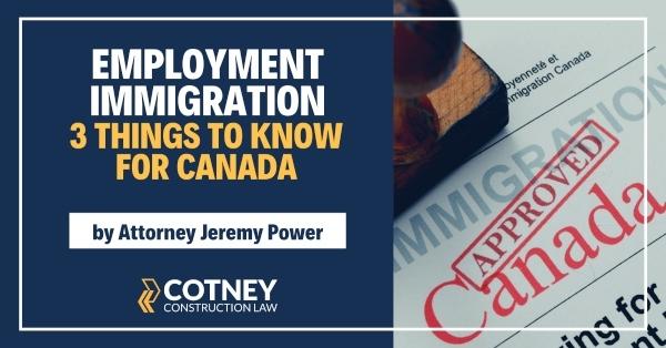 Cotney Construction Law Employment Immigration