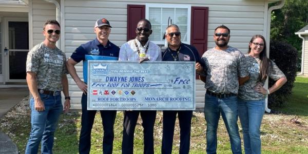 Veteran surprised by roof giveaway