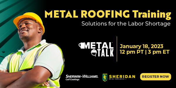 MetalTalk metal roofing training register