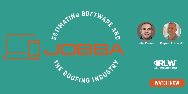 Jobba - Estimating Software And The Roofing Industry - RLW - WATCH