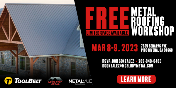 MetalVue - Social Media - Free Metal Roofing Workshop