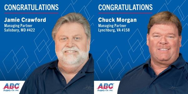 jamie crawford - chuck morgan - abc supply - awards - 2023