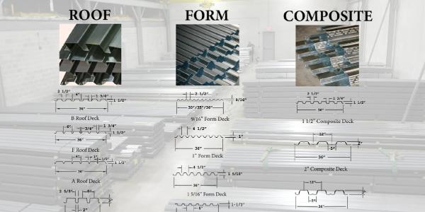 A.C.T. Various Types of Metal Deck Panels