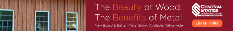 Central States - Banner Ad - The Beauty of Wood, The Benefits of Metal