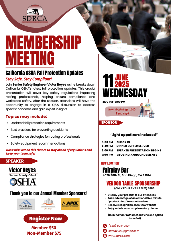 2025 SDRCA June Membership Meeting