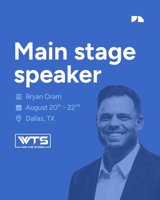 Catch Bryan Oram on the Main Stage at Win The Storm Conference!