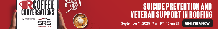 Coffee Conversations - Banner Ad - Suicide Prevention and Veteran Support in Roofing
