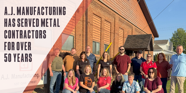 A.J. Manufacturing has served metal contractors for over 50 years