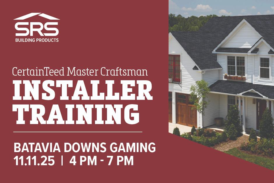 Certainteed master training srs