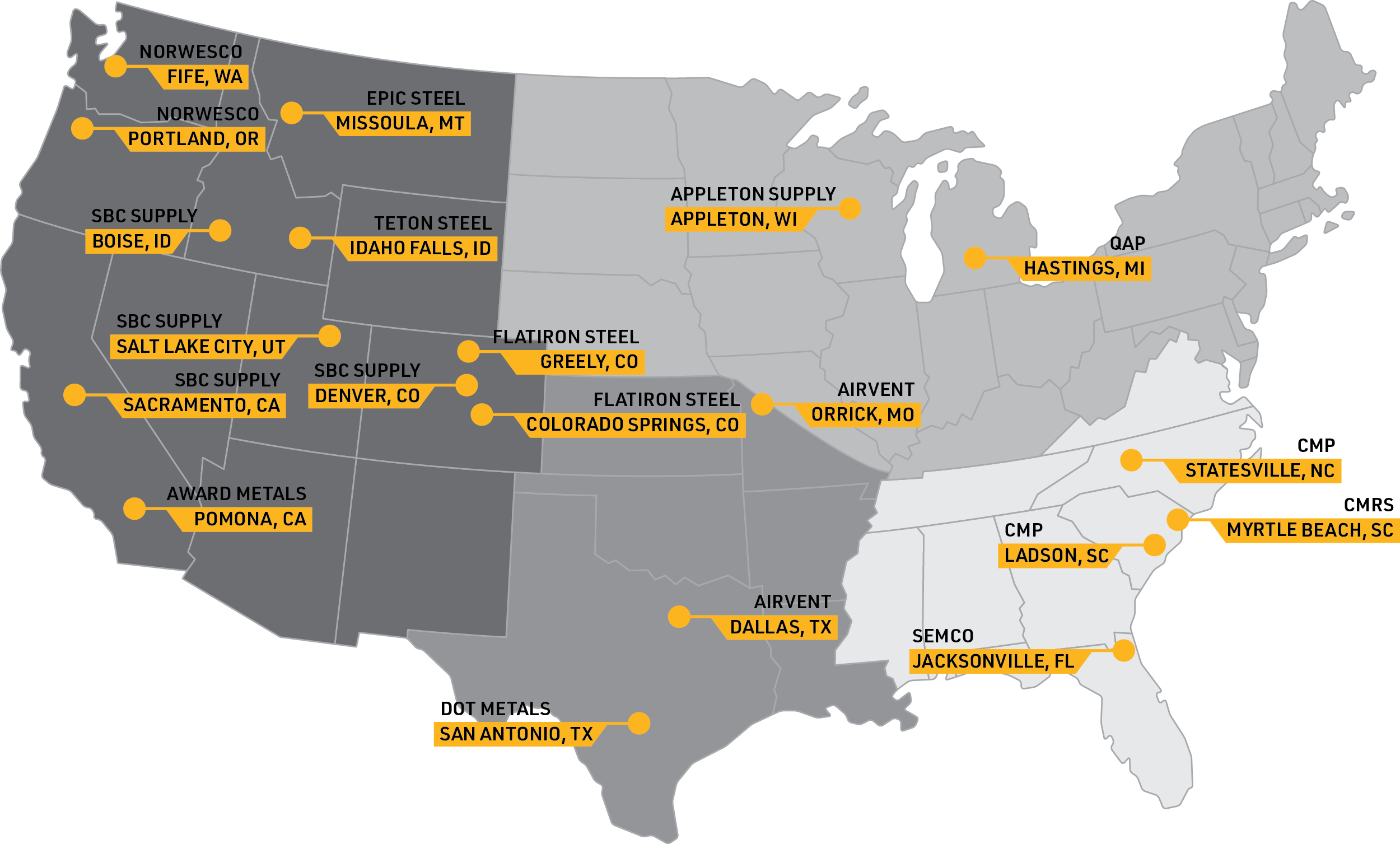 Gibraltar Building - Map Locations 2025