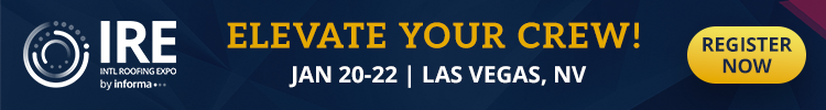 IRE - banner ad - International Roofing Expo 2026