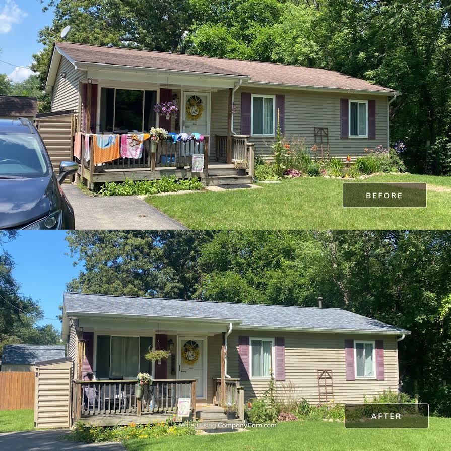 Roof One - Before and After House