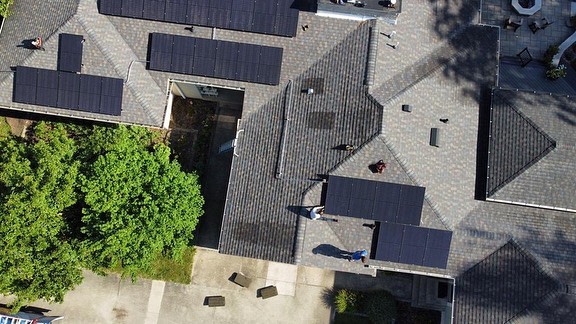 Whole Sun Solar - overhead shot