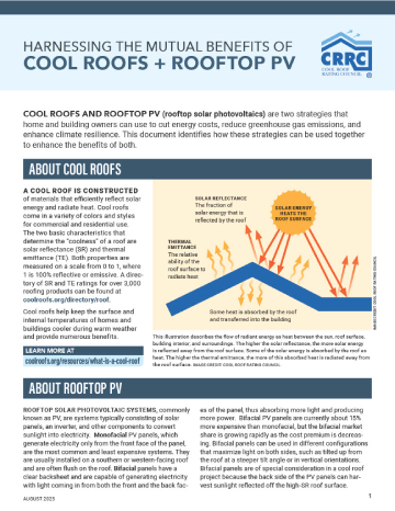 Harnessing the Mutual Benefits of Cool Roofs and Rooftop PV