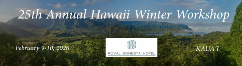 IIBEC - 25th Hawaii winter workshop