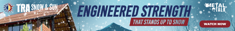 TRA Snow and Sun - MetalTalk Banner Ad - Engineered Strength that Stands Up to Snow - On Demand