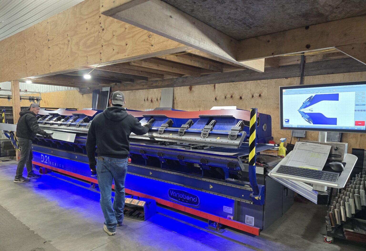 Hallmark metals - building machine