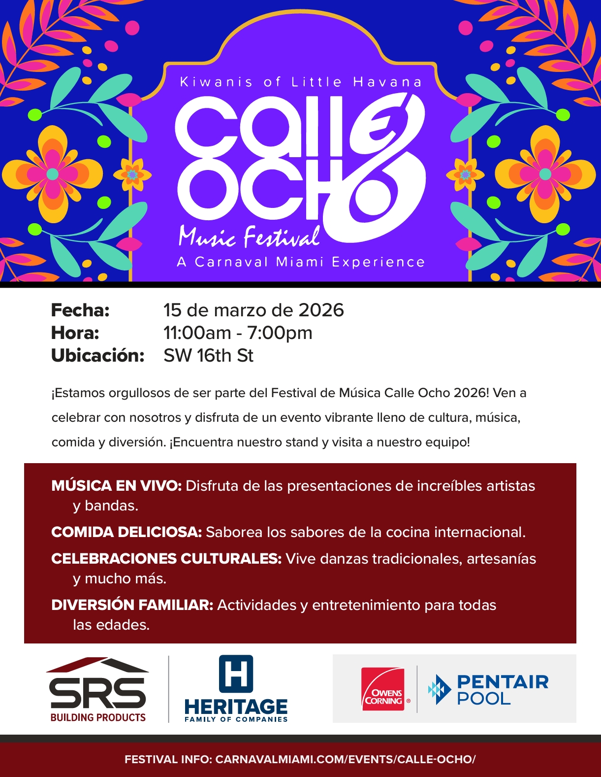 Únete a SRS en esta Experiencia Musical Calle Ocho: Miami