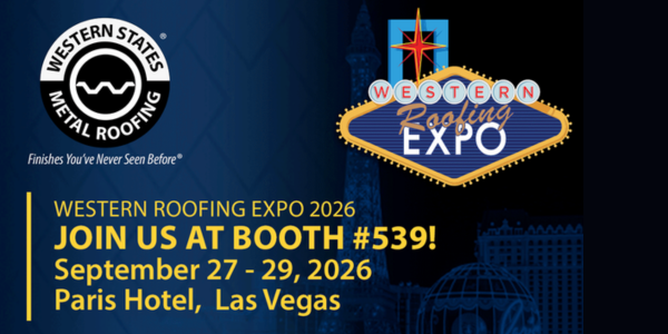 Meet us at Western Roofing Expo Booth #539!