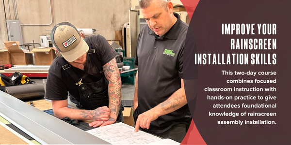 Improve your rainscreen installation skills