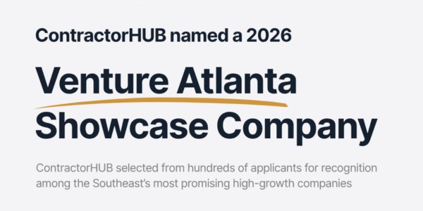ContractorHUB named a 2026 Venture Atlanta Showcase company among the Top startups in the southeast pr photo