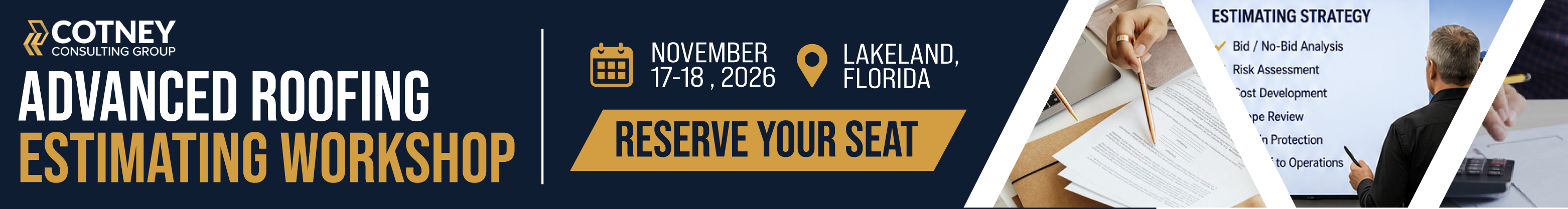 Cotney Consulting Group - Banner Ad - November 2026 2-Day Live Classroom Training - September 2026