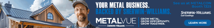 Sherwin Williams Coil Coatings - METALCON Booth - Banner