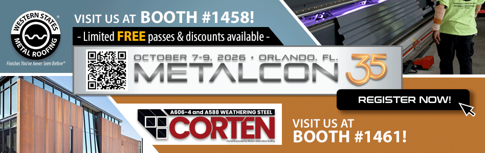 Western States Metal Roofing - Billboard - METALCON 2026