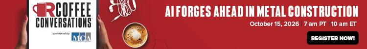 Coffee Conversations - Banner Ad - AI Forges Ahead in Metal Construction (MCS) Coffee Conversations - Banner Ad - AI Forges Ahead in Metal Construction (MCS)