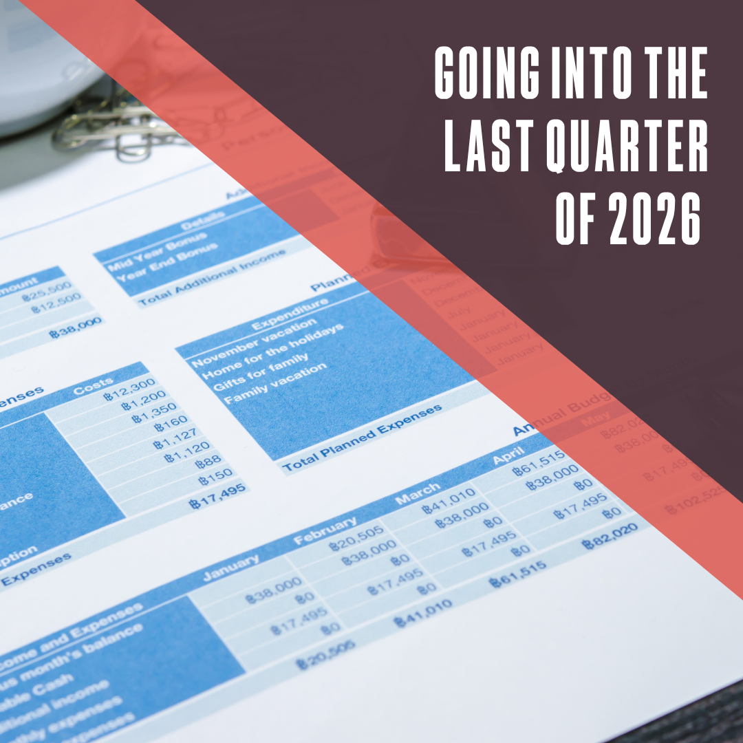 Going into the last quarter of 2026